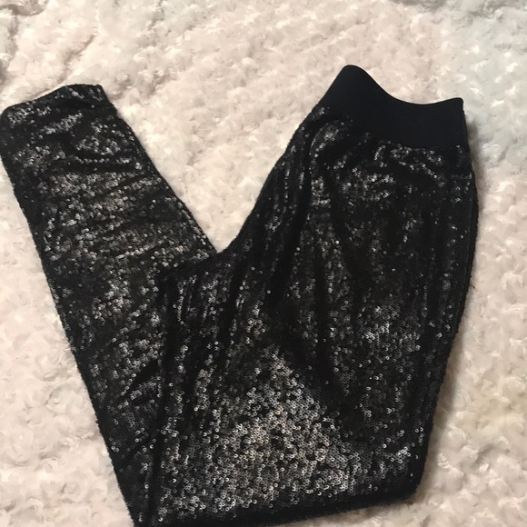 Versona Pants - Black sequin pants